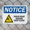 Signmission Pinch Point Hazard Keep Clear OSHA Notice Sign, Plastic, 10in W x 7in L, 2PK OS-2PACK-NS-P-710-L-17287 - alternate 6